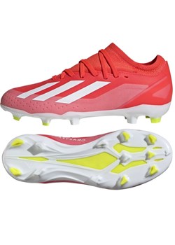 Buty piłkarskie adidas X Crazyfast League Fg Jr IF0693 czerwone ze sklepu ButyModne.pl w kategorii Buty sportowe dziecięce - zdjęcie 171449626