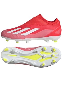Buty piłkarskie adidas X Crazyfast League Ll Fg Jr IF0688 czerwone ze sklepu ButyModne.pl w kategorii Buty sportowe dziecięce - zdjęcie 171449628