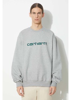 Carhartt WIP bluza Carhartt Sweat męska kolor szary melanżowa I030546.24FXX ze sklepu PRM w kategorii Bluzy męskie - zdjęcie 171450567