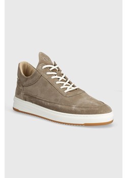 Filling Pieces sneakersy zamszowe Low Top Ripple Suede kolor beżowy 25122799988 ze sklepu PRM w kategorii Trampki męskie - zdjęcie 171450729