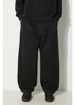 Carhartt WIP spodnie bawełniane Marv Pant kolor czarny proste I033129.8906 ze sklepu PRM w kategorii Spodnie męskie - zdjęcie 171450755