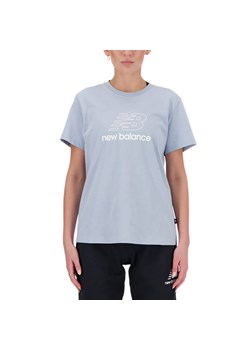 Koszulka New Balance WT41816LAY - niebieska ze sklepu streetstyle24.pl w kategorii Bluzki damskie - zdjęcie 171450878