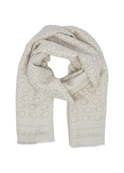 Calvin Klein Szal JACQUARD | z dodatkiem lnu ze sklepu Gomez Fashion Store w kategorii Szaliki i chusty damskie - zdjęcie 171451097