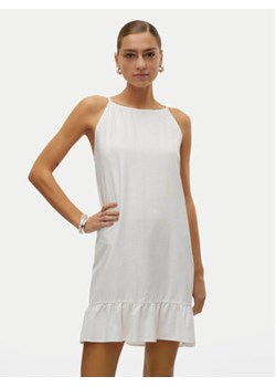 Vero Moda Sukienka letnia Mymilo 10303634 Biały Regular Fit ze sklepu MODIVO w kategorii Sukienki - zdjęcie 171451905