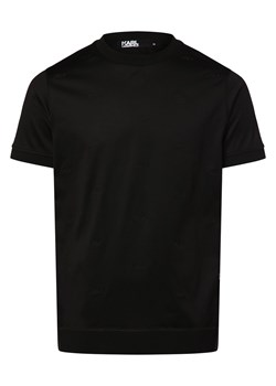 KARL LAGERFELD Koszulka męska Mężczyźni Bawełna czarny jednolity ze sklepu vangraaf w kategorii T-shirty męskie - zdjęcie 171452335