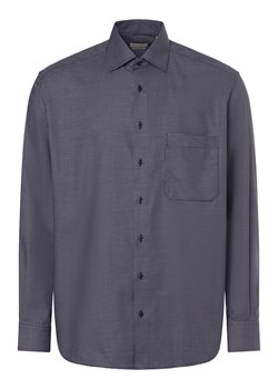 Eterna Comfort Fit Koszula męska - non-iron Mężczyźni Comfort Fit Bawełna granatowy wzorzysty ze sklepu vangraaf w kategorii Koszule męskie - zdjęcie 171452336