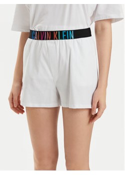 Calvin Klein Underwear Szorty piżamowe 000QS7194E Biały Relaxed Fit ze sklepu MODIVO w kategorii Piżamy damskie - zdjęcie 171454095
