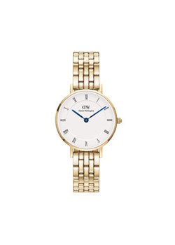 Daniel Wellington Zegarek Petite Roman Numerals 5-Link DW00100682 Złoty ze sklepu MODIVO w kategorii Zegarki - zdjęcie 171454296