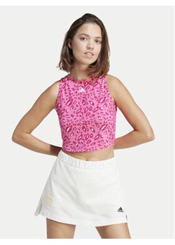 adidas Top Essentials Animal-Print IR9312 Różowy Slim Fit ze sklepu MODIVO w kategorii Bluzki damskie - zdjęcie 171454318