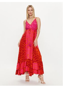 LOLA CASADEMUNT Sukienka letnia LS2416047 Różowy Relaxed Fit ze sklepu MODIVO w kategorii Sukienki - zdjęcie 171454327
