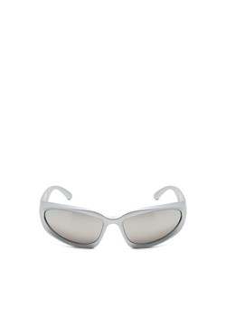 Cropp - Srebrne okulary przeciwsłoneczne - srebrny ze sklepu Cropp w kategorii Okulary przeciwsłoneczne męskie - zdjęcie 171454605