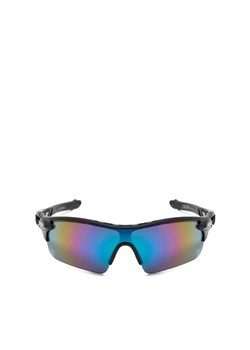 Cropp - Okulary przeciwsłoneczne z kolorowymi szkłami - czarny ze sklepu Cropp w kategorii Okulary przeciwsłoneczne męskie - zdjęcie 171454608