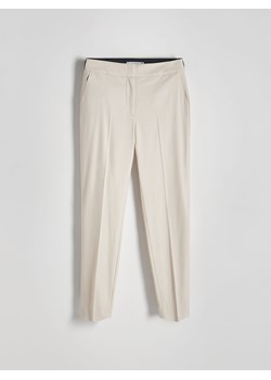 Reserved - Cygaretki z kantem - beżowy ze sklepu Reserved w kategorii Spodnie damskie - zdjęcie 171455169