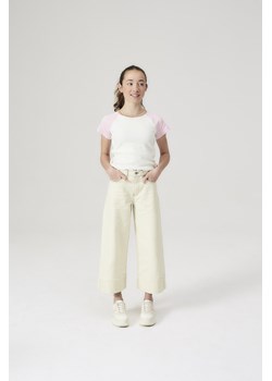 Jeansowe spodnie culotte - ecru - Lincoln&Sharks ze sklepu 5.10.15 w kategorii Spodnie dziewczęce - zdjęcie 171455359