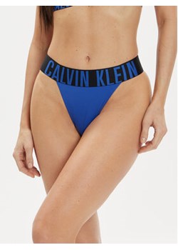 Calvin Klein Underwear Stringi 000QF7638E Niebieski ze sklepu MODIVO w kategorii Majtki damskie - zdjęcie 171455767