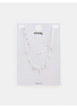 Sinsay - Naszyjniki 2 pack - srebrny ze sklepu Sinsay w kategorii Naszyjniki - zdjęcie 171459318