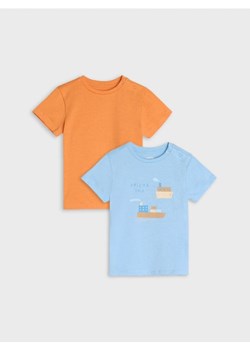 Sinsay - Koszulki 2 pack - niebieski ze sklepu Sinsay w kategorii Koszulki niemowlęce - zdjęcie 171459336