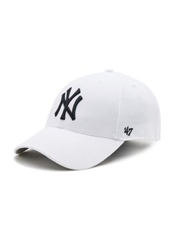 47 Brand Czapka z daszkiem New York Yankees B-MVP17WBV-WHF Biały ze sklepu MODIVO w kategorii Czapki z daszkiem męskie - zdjęcie 171459626