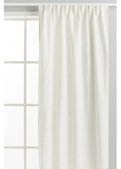 H & M - Zasłona z domieszką lnu 2-pak - Biały ze sklepu H&M w kategorii Zasłony - zdjęcie 171459965