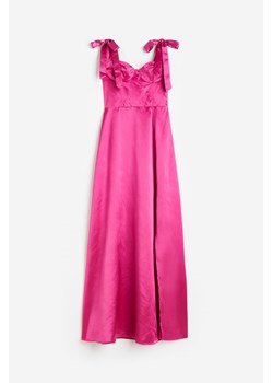 H & M - Gorsetowa sukienka z wiązanymi ramiączkami - Różowy ze sklepu H&M w kategorii Sukienki - zdjęcie 171459988