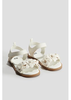 H & M - Sandały z aplikacją - Biały ze sklepu H&M w kategorii Sandały dziecięce - zdjęcie 171459997