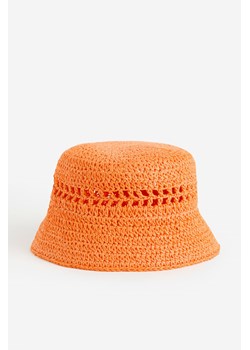 H & M - Słomkowy kapelusz wędkarski - Pomarańczowy ze sklepu H&M w kategorii Kapelusze damskie - zdjęcie 171460018