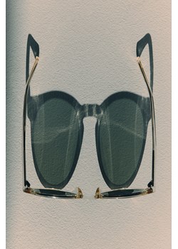 H & M - Okrągłe okulary przeciwsłoneczne - Biały ze sklepu H&M w kategorii Okulary przeciwsłoneczne męskie - zdjęcie 171460019