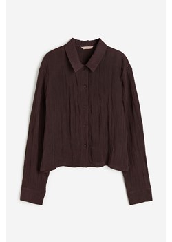 H & M - Koszula z długim rękawem - Brązowy ze sklepu H&M w kategorii Koszule damskie - zdjęcie 171460036