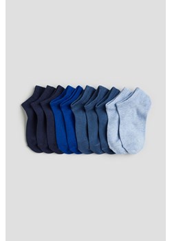 H & M - Krótkie skarpety 10-pak - Niebieski ze sklepu H&M w kategorii Skarpetki dziecięce - zdjęcie 171460075