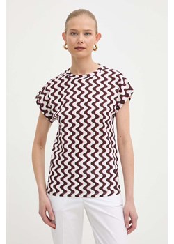 Marella t-shirt bawełniany damski ze sklepu ANSWEAR.com w kategorii Bluzki damskie - zdjęcie 171462376