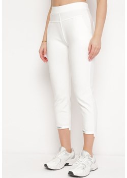 Białe Spodnie z Nogawkami 7/8 i Kieszeniami Selandima ze sklepu Born2be Odzież w kategorii Spodnie damskie - zdjęcie 171462679