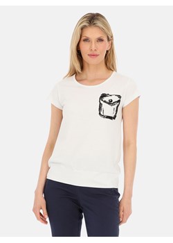 Biała koszulka damska z aplikacją L'AF Lira ze sklepu Eye For Fashion w kategorii Bluzki damskie - zdjęcie 171474387