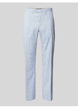Spodnie do garnituru z dodatkiem wiskozy ze wzorem w kratę ze sklepu Peek&Cloppenburg  w kategorii Spodnie męskie - zdjęcie 171475118