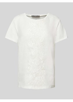 T-shirt z lnu z okrągłym dekoltem model ‘MAGNO’ ze sklepu Peek&Cloppenburg  w kategorii Bluzki damskie - zdjęcie 171475276