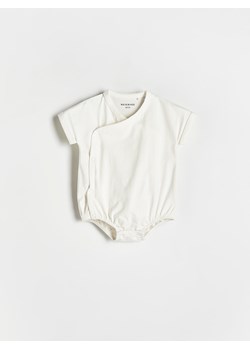 Reserved - Body z krótkimi rękawami - złamana biel ze sklepu Reserved w kategorii Body niemowlęce - zdjęcie 171476059