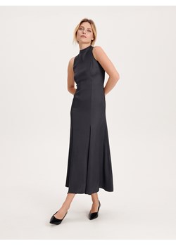 Reserved - Sukienka maxi z wiskozy - ciemnoszary ze sklepu Reserved w kategorii Sukienki - zdjęcie 171476255