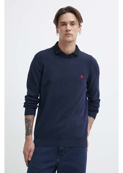 Timberland sweter bawełniany kolor granatowy lekki TB0A2BMM4331 ze sklepu ANSWEAR.com w kategorii Swetry męskie - zdjęcie 171477028