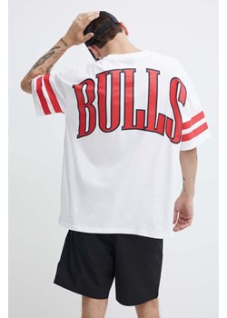 New Era t-shirt bawełniany męski kolor biały z nadrukiem CHICAGO BULLS ze sklepu ANSWEAR.com w kategorii T-shirty męskie - zdjęcie 171477326