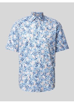 Koszula biznesowa o kroju comfort fit z nadrukiem na całej powierzchni ze sklepu Peek&Cloppenburg  w kategorii Koszule męskie - zdjęcie 171478069