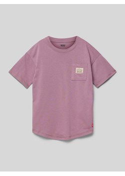 T-shirt z detalem z logo ze sklepu Peek&Cloppenburg  w kategorii T-shirty chłopięce - zdjęcie 171478425