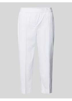 Spodnie capri o kroju regular fit z pasem z logo ze sklepu Peek&Cloppenburg  w kategorii Spodnie damskie - zdjęcie 171478506