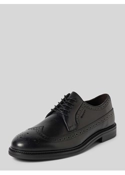 Buty sznurowane z nadrukiem z logo ze sklepu Peek&Cloppenburg  w kategorii Buty eleganckie męskie - zdjęcie 171478578