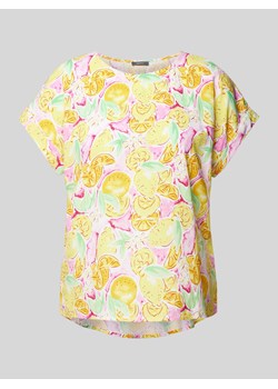 T-shirt z wiskozy z nadrukiem z motywem na całej powierzchni ze sklepu Peek&Cloppenburg  w kategorii Bluzki damskie - zdjęcie 171478638