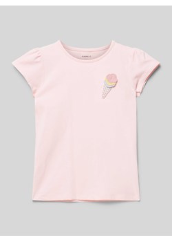 T-shirt z nadrukowanym motywem model ‘FEDORA’ ze sklepu Peek&Cloppenburg  w kategorii Bluzki dziewczęce - zdjęcie 171478765