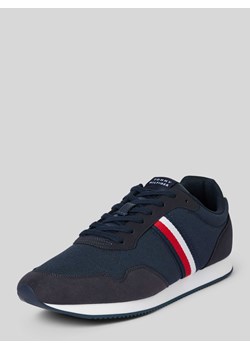 Sneakersy w jednolitym kolorze z paskami w kontrastowym kolorze ze sklepu Peek&Cloppenburg  w kategorii Buty sportowe męskie - zdjęcie 171478856