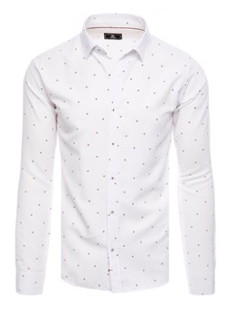 Koszula męska biała Dstreet DX2452 ze sklepu DSTREET.PL w kategorii Koszule męskie - zdjęcie 171480806