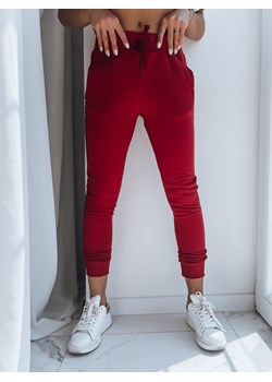 Spodnie damskie dresowe FITS bordowe Dstreet UY0206z ze sklepu DSTREET.PL w kategorii Spodnie damskie - zdjęcie 171481076
