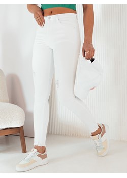 Spodnie damskie jeansowe BRENO białe Dstreet UY1993 ze sklepu DSTREET.PL w kategorii Jeansy damskie - zdjęcie 171481129
