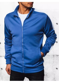 Bluza męska rozpinana niebieska Dstreet BX5565 ze sklepu DSTREET.PL w kategorii Bluzy męskie - zdjęcie 171481176
