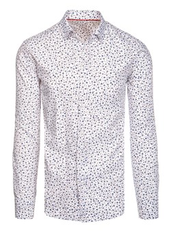 Koszula męska biała Dstreet DX2491 ze sklepu DSTREET.PL w kategorii Koszule męskie - zdjęcie 171481287